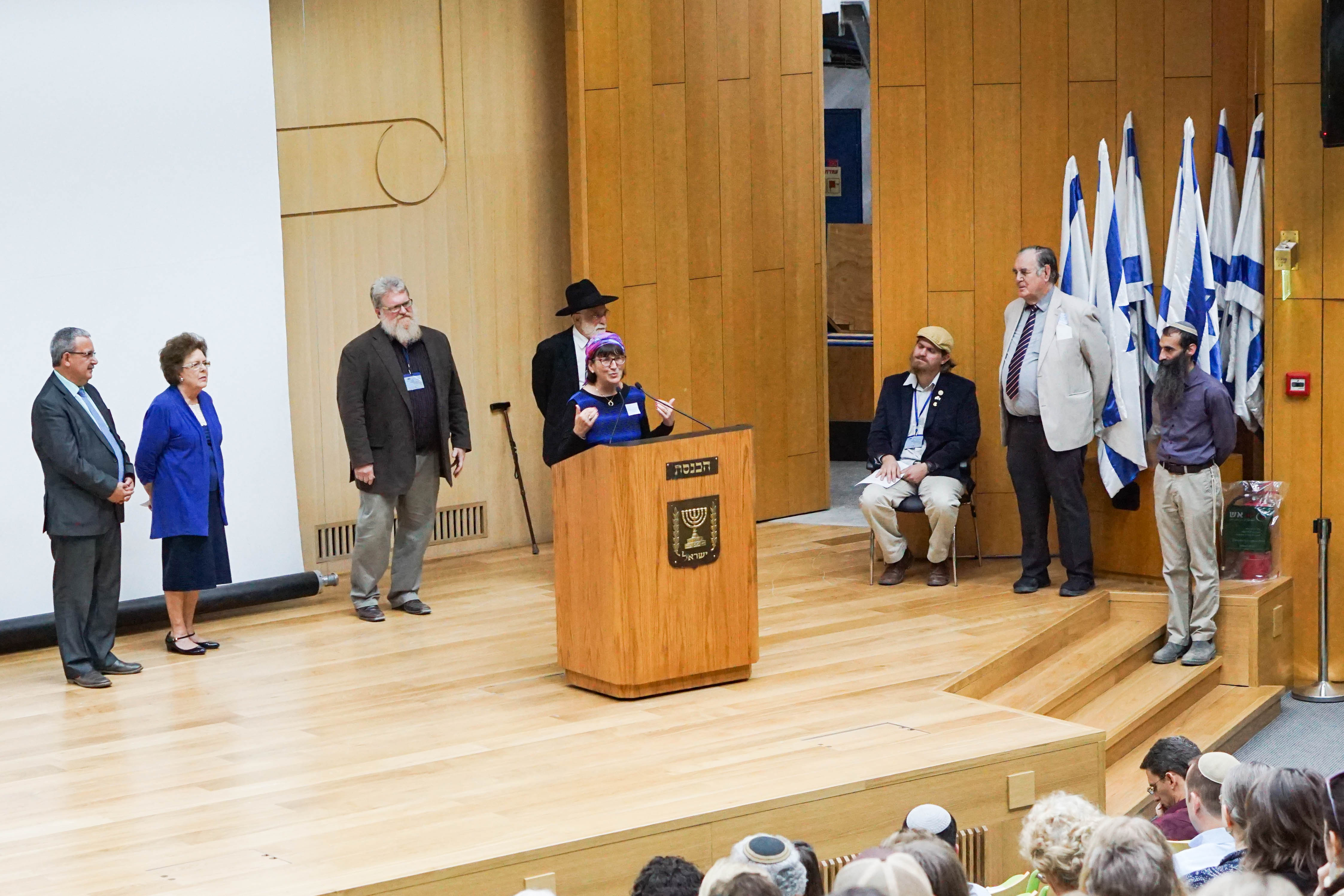Sondra Baras speaking at the Knesset!